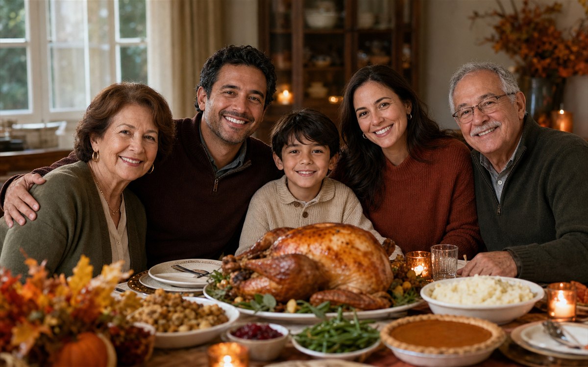 Family at the table — PrimeArt example