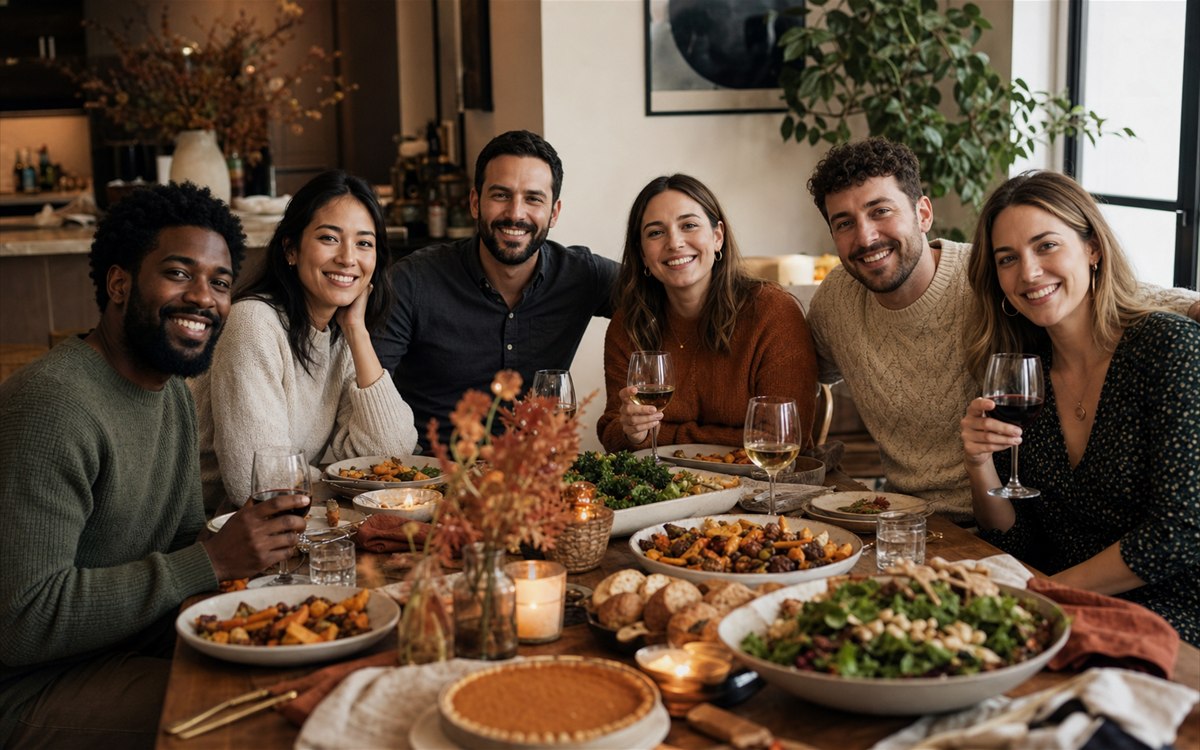Friendsgiving dinner — PrimeArt example