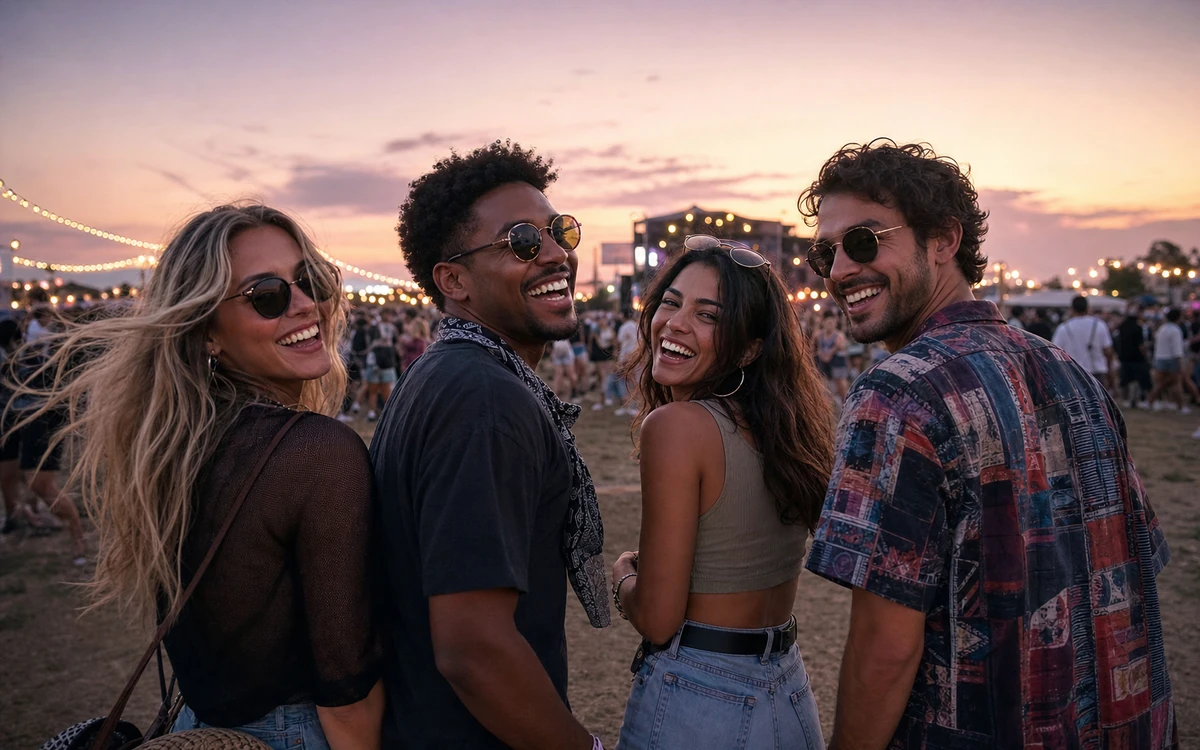 Festival sunset — PrimeArt example