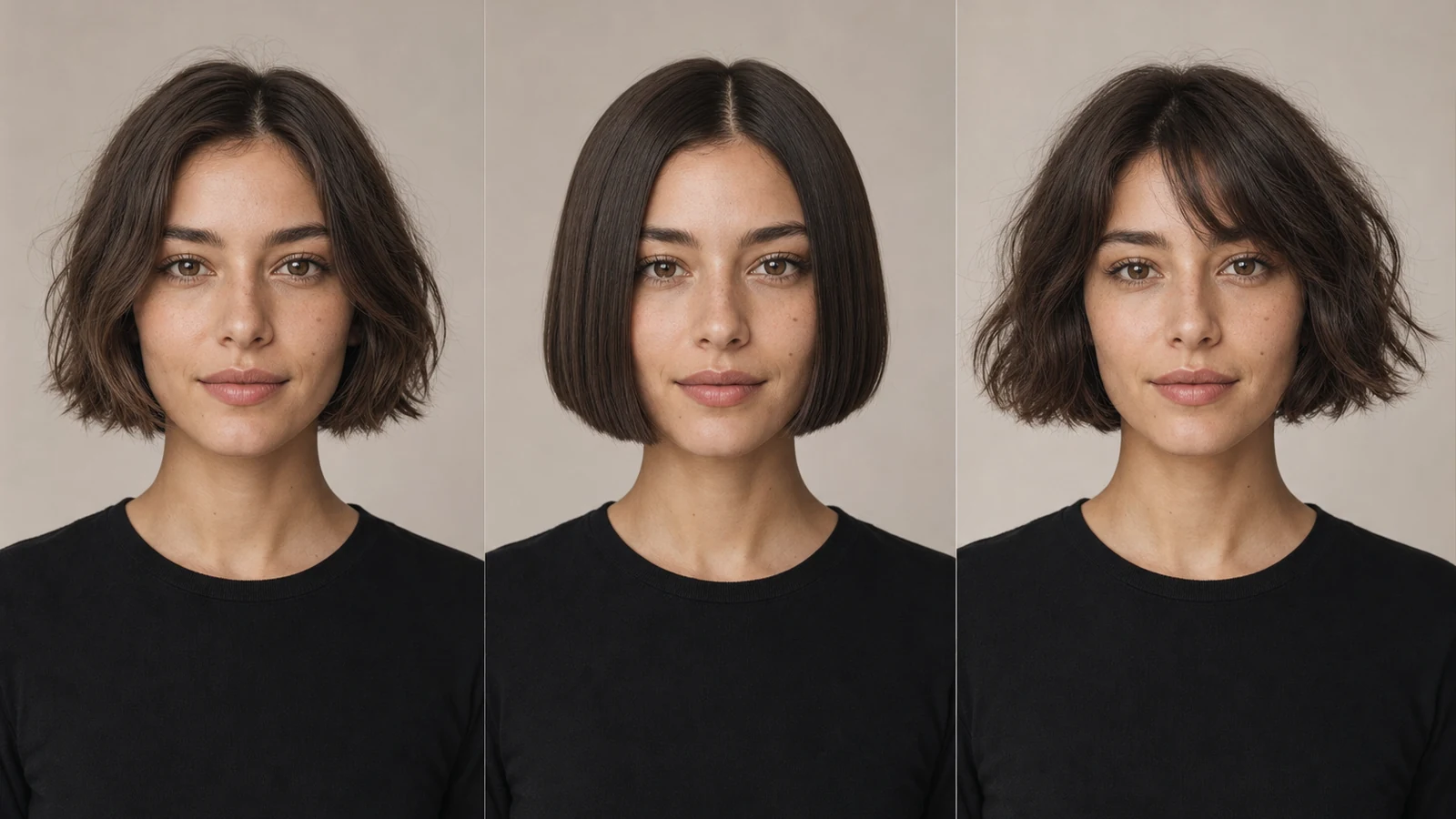 Preview a bob haircut on your photo example created with PrimeArt