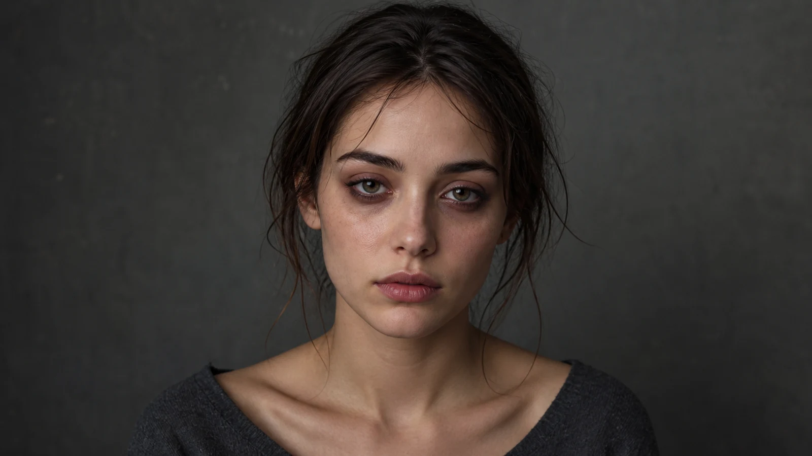 Try Tired Girl Makeup on your photo example result created with PrimeArt